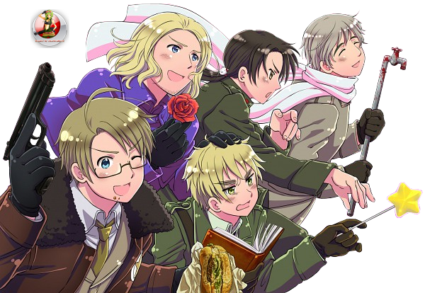 Qwaser Of Stigmata - Hetalia Axis And Allies (600x414), Png Download