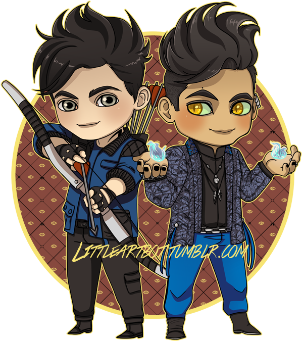 Alec Lightwood Fanart Chibi (620x699), Png Download
