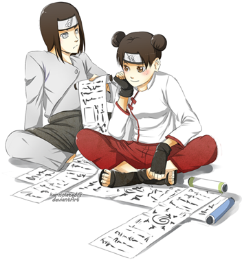 Neji X Hinata Disgusts The Heck Out Of Me, Nejiten - Tenten (369x384), Png Download