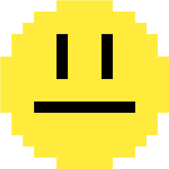Meh Emoji - Pixel Art Apple Rainbow (1184x1184), Png Download