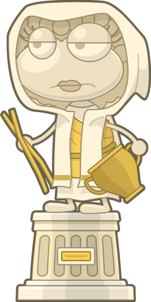 Hestiastatue - Poptropica Greek Gods (300x601), Png Download