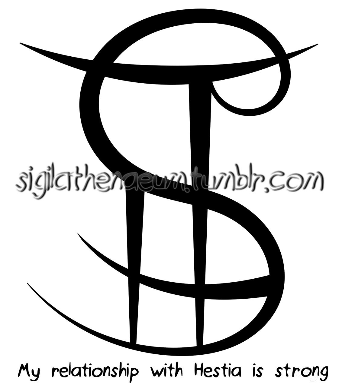 “ “my Relationship With Hestia Is Strong” Sigil For - Blog (1280x1280), Png Download