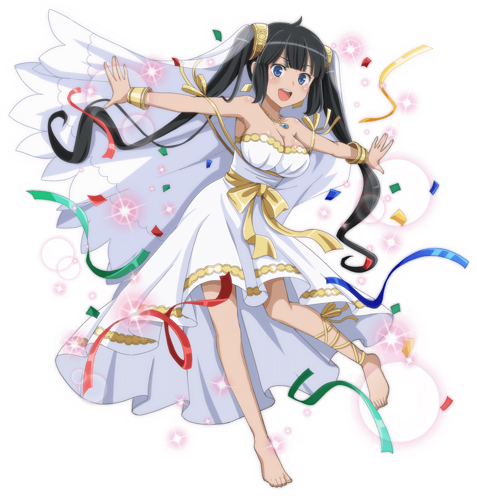 22 Jun - Danmachi Bell And Lefiya (1024x1024), Png Download