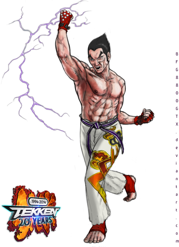 Kazuya Mishima Tekken Anniversary On Game Art Hq - Tekken Kazuya Concept Art (600x800), Png Download
