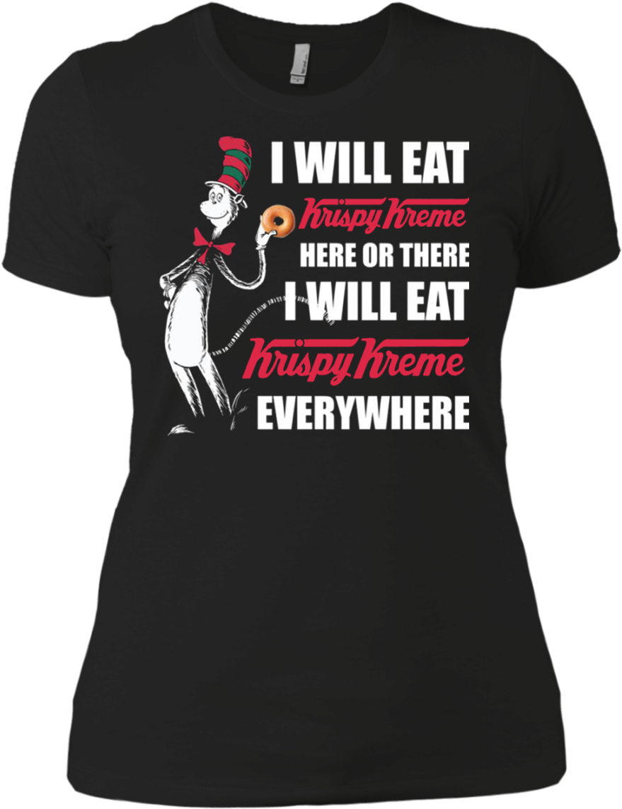 Dr Seuss I Will Eat Krispy Kreme Here Or There Shirt - Supreme Deadpool T Shirt (1155x1155), Png Download