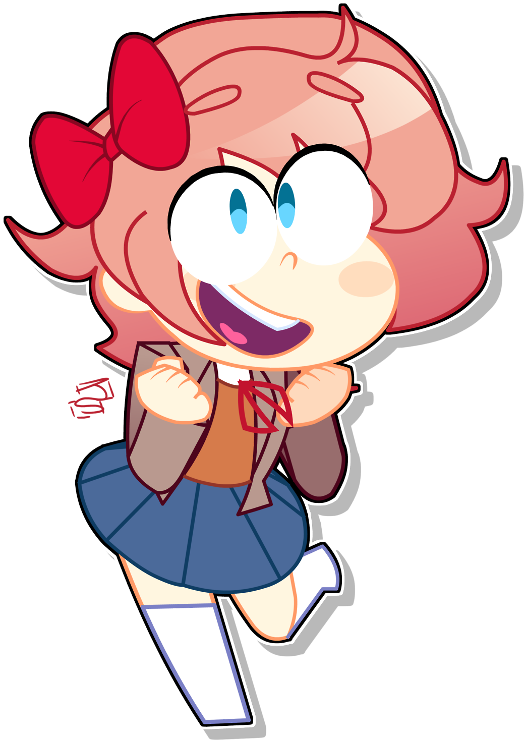 Jakeneutron - Sayori Doki Doki (1280x1680), Png Download