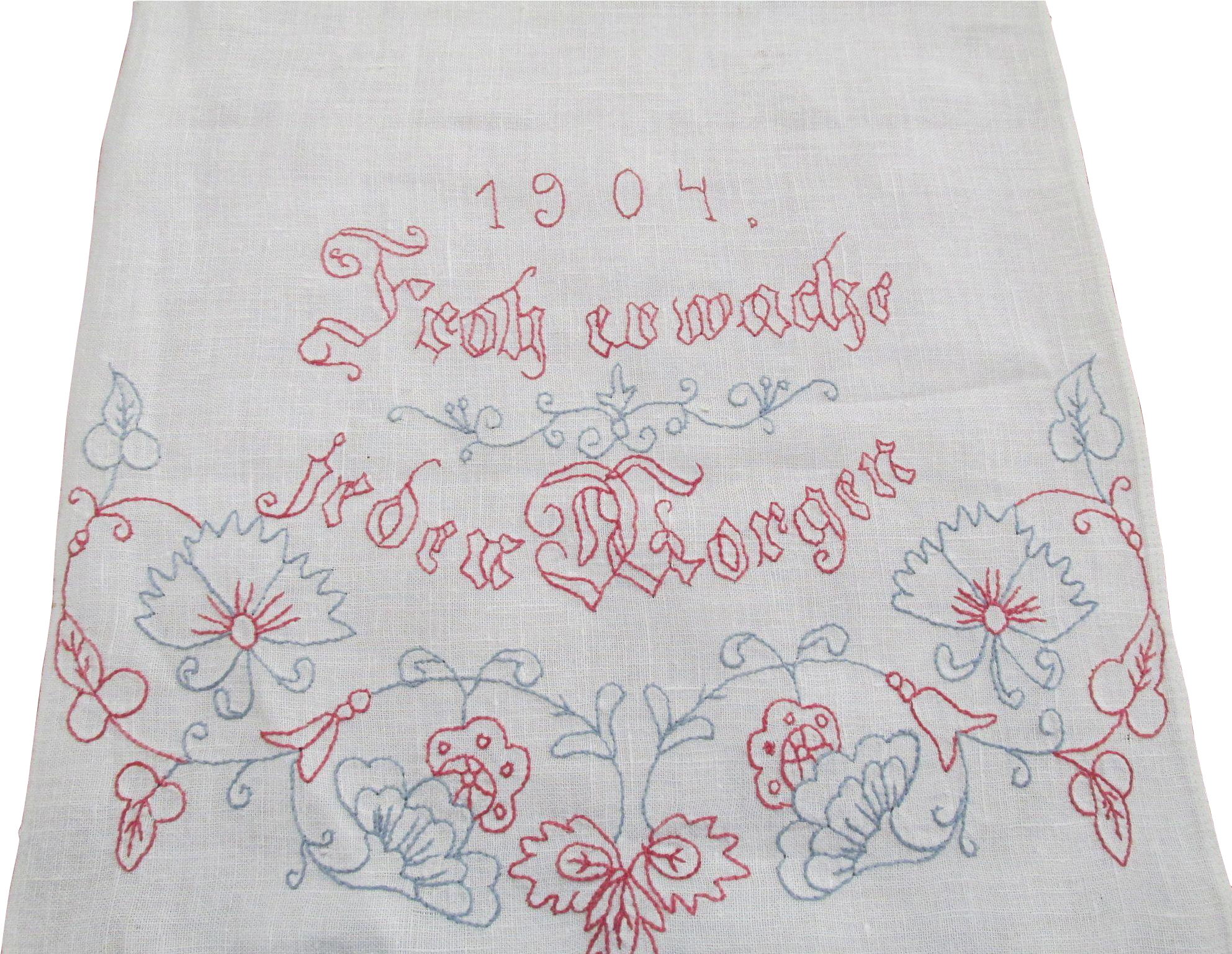 Antique 1904 Monogrammed German Show Towel Antique (1984x1984), Png Download