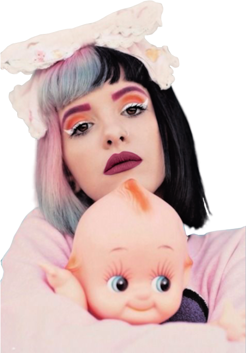 Melanie Martinez Melanie Martinez Transparent Melanie - Melanie Martinez Holding A Baby (499x750), Png Download