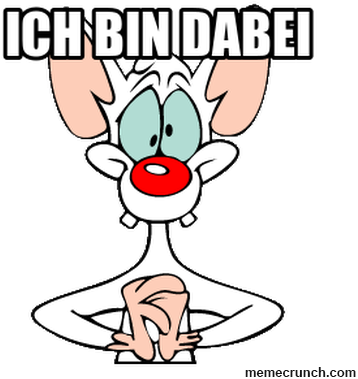 Lovely Memes T Ich Bin Dabei - Pinky And The Brain Masks (400x394), Png Download