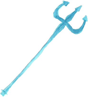 Girly Transparents Tumblr - Aqua Trident (500x509), Png Download