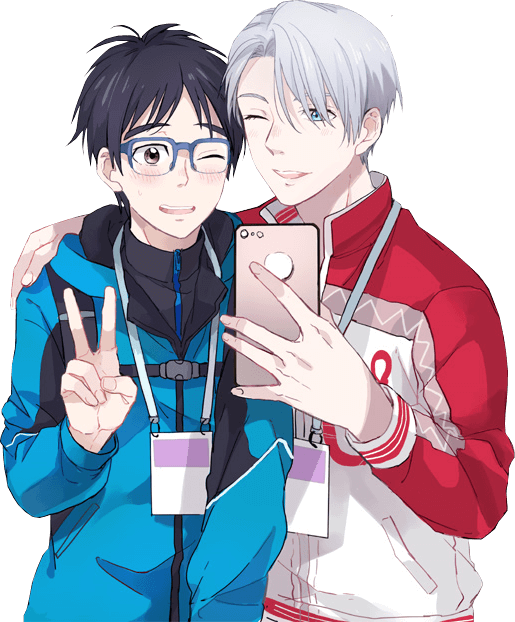 Yuri On Ice - Yuri On Ice Viktor And Yuri (515x622), Png Download