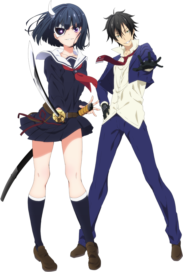 Tv Anime Armed Girl's Machiavellism Key Visual, Tv - 魔 装 少女 マキャヴェリ ズム (724x1024), Png Download