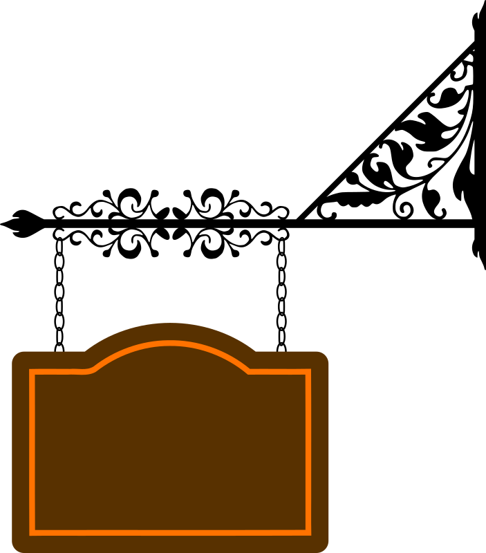 Blank Hanging Sign Png Download Big Im - Sign Board Clip Art (703x800), Png Download