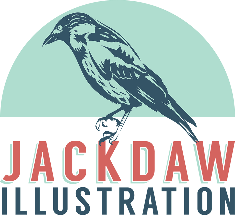 Jackdaw Illustration - Illustration (940x860), Png Download