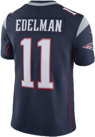 New England Patriots Julian Edelman Team Colour Nike - Julian Edelman New England Patriots Men's Navy Vapor (421x480), Png Download