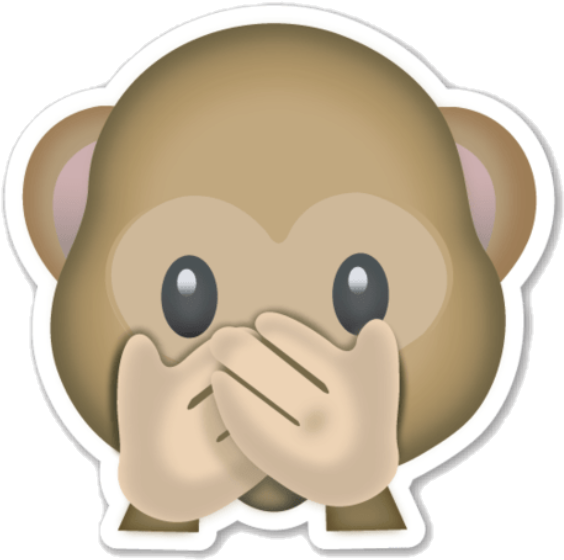 Tumblr Emojis Kawaii Sticker By Tumblr - Emoji 🙊 (720x668), Png Download