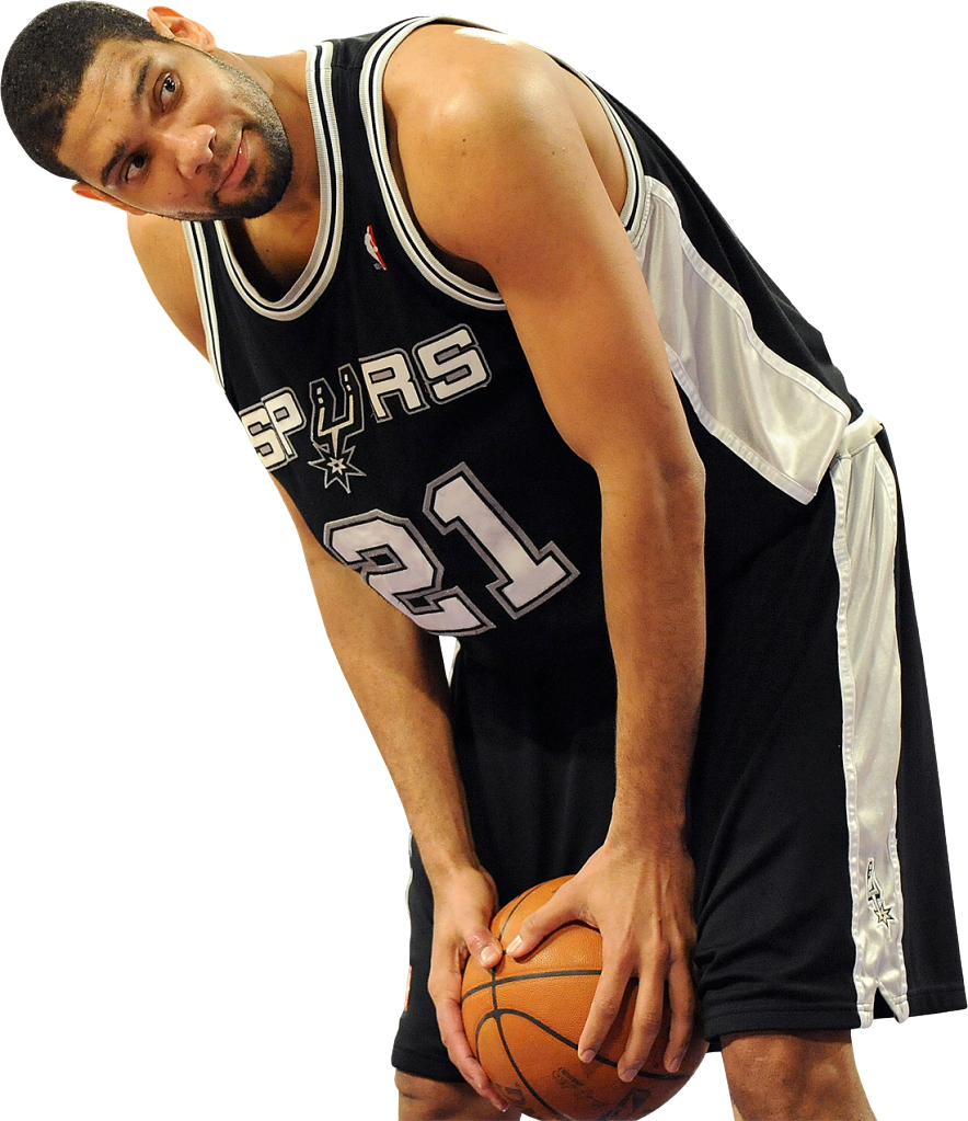 Tim Duncan White Background (884x1023), Png Download