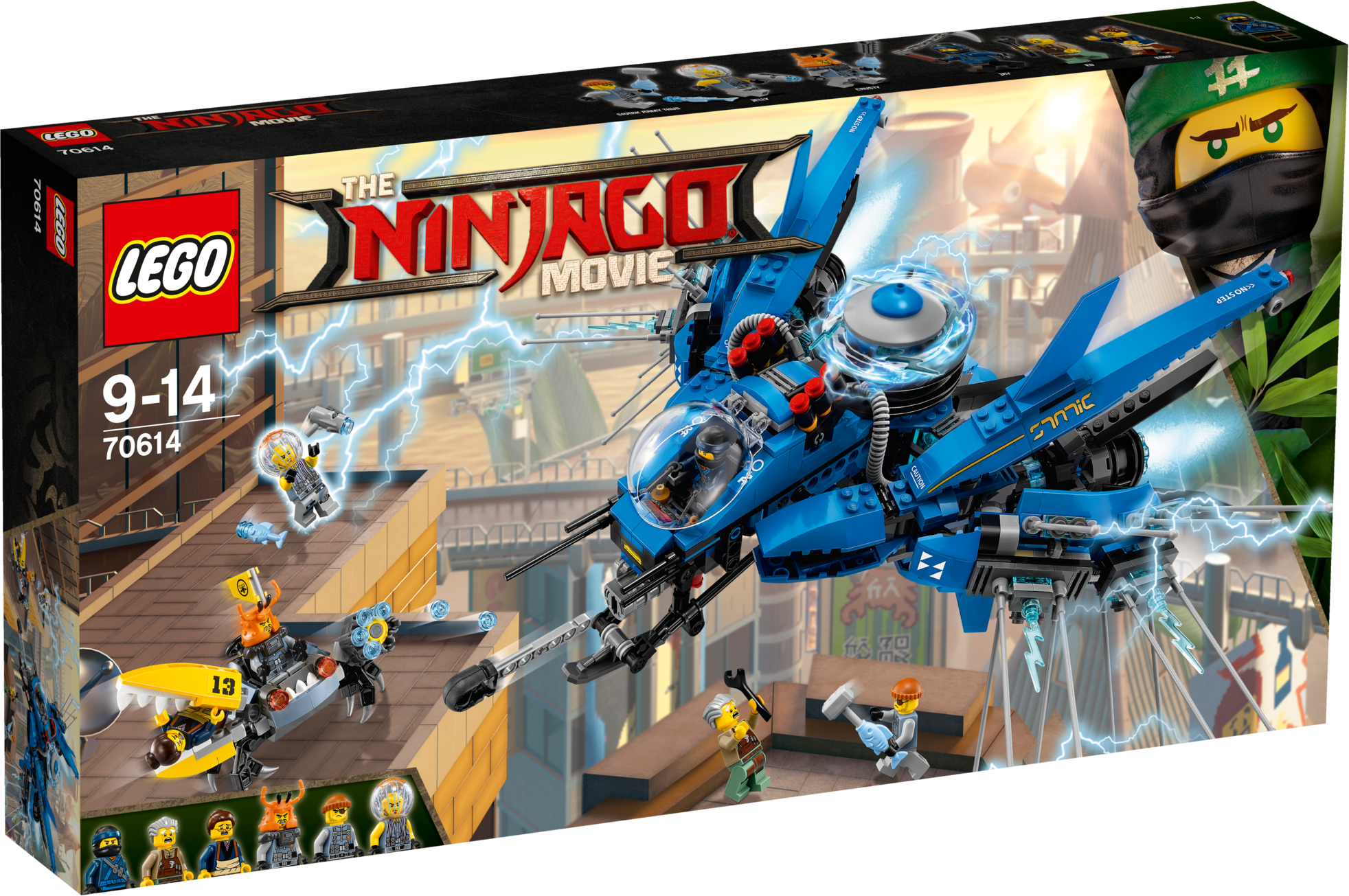 Ninjago 70614 Tbc, A, , Large - Lego 70614 Ninjago Movie Jay's Lightning Jet (1964x1305), Png Download