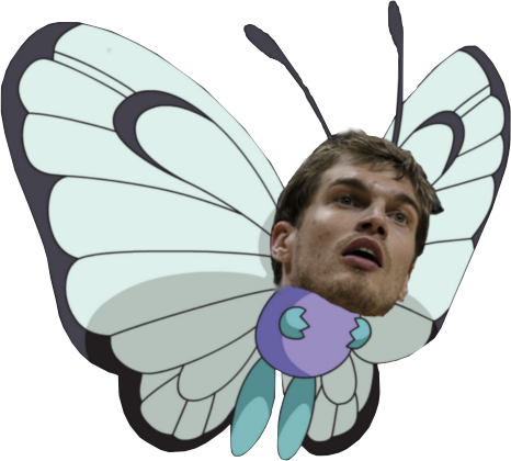 And While Tim Duncan Is Still The Anchor Of That Unit, - Pokemon Butterfree (466x420), Png Download