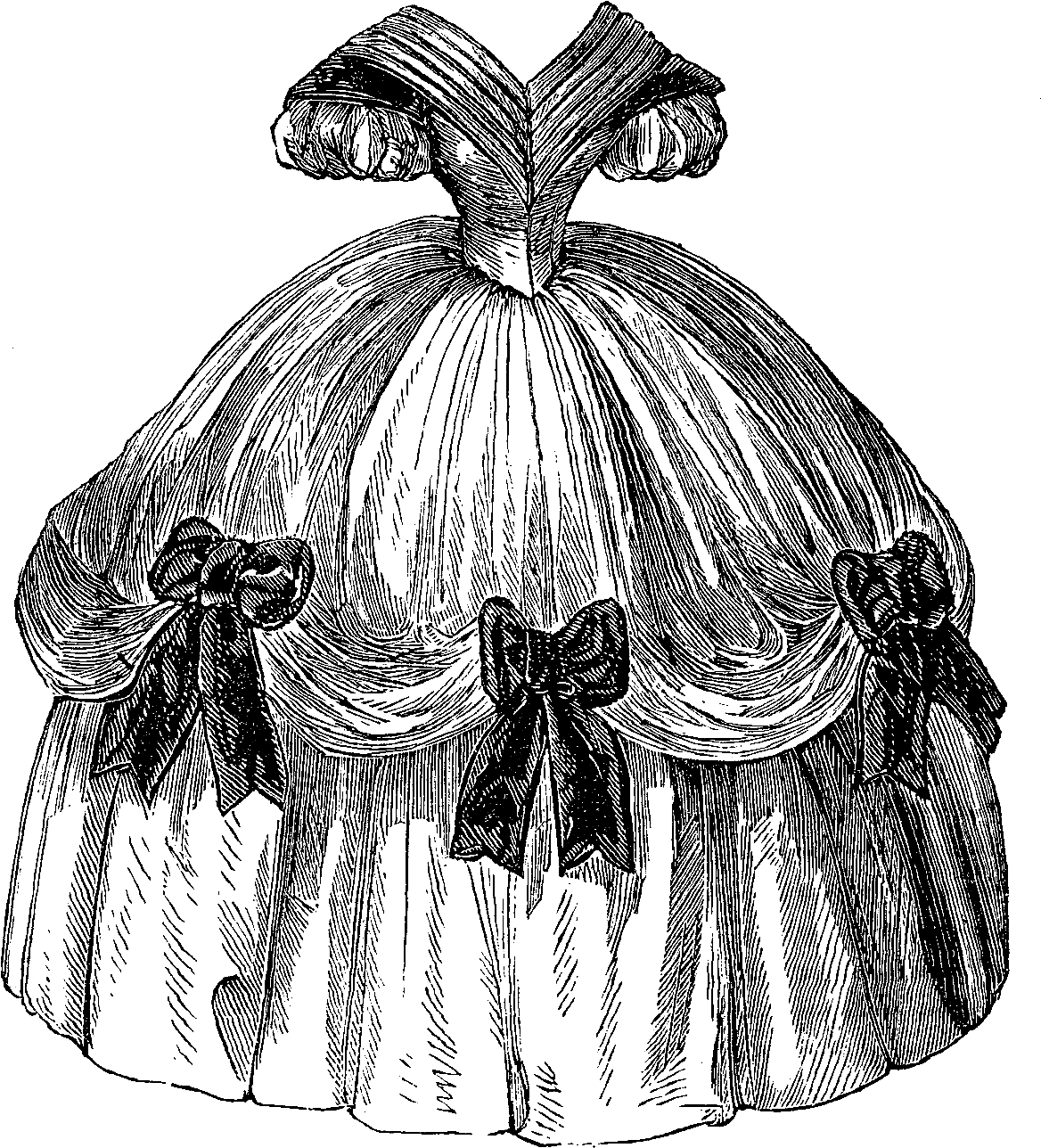 Digital Victorian Fashion Downloads - Victorian Ball Gown Sketch (1240x1355), Png Download