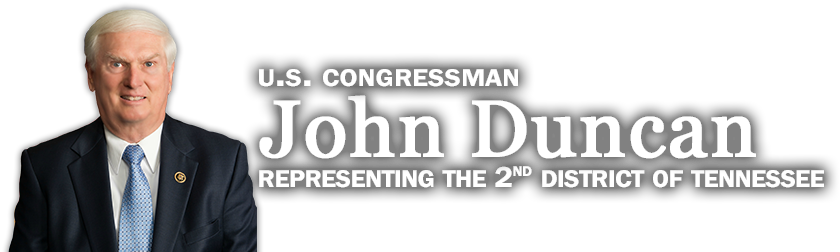 Congressman John Duncan - Member Of Congress (880x258), Png Download