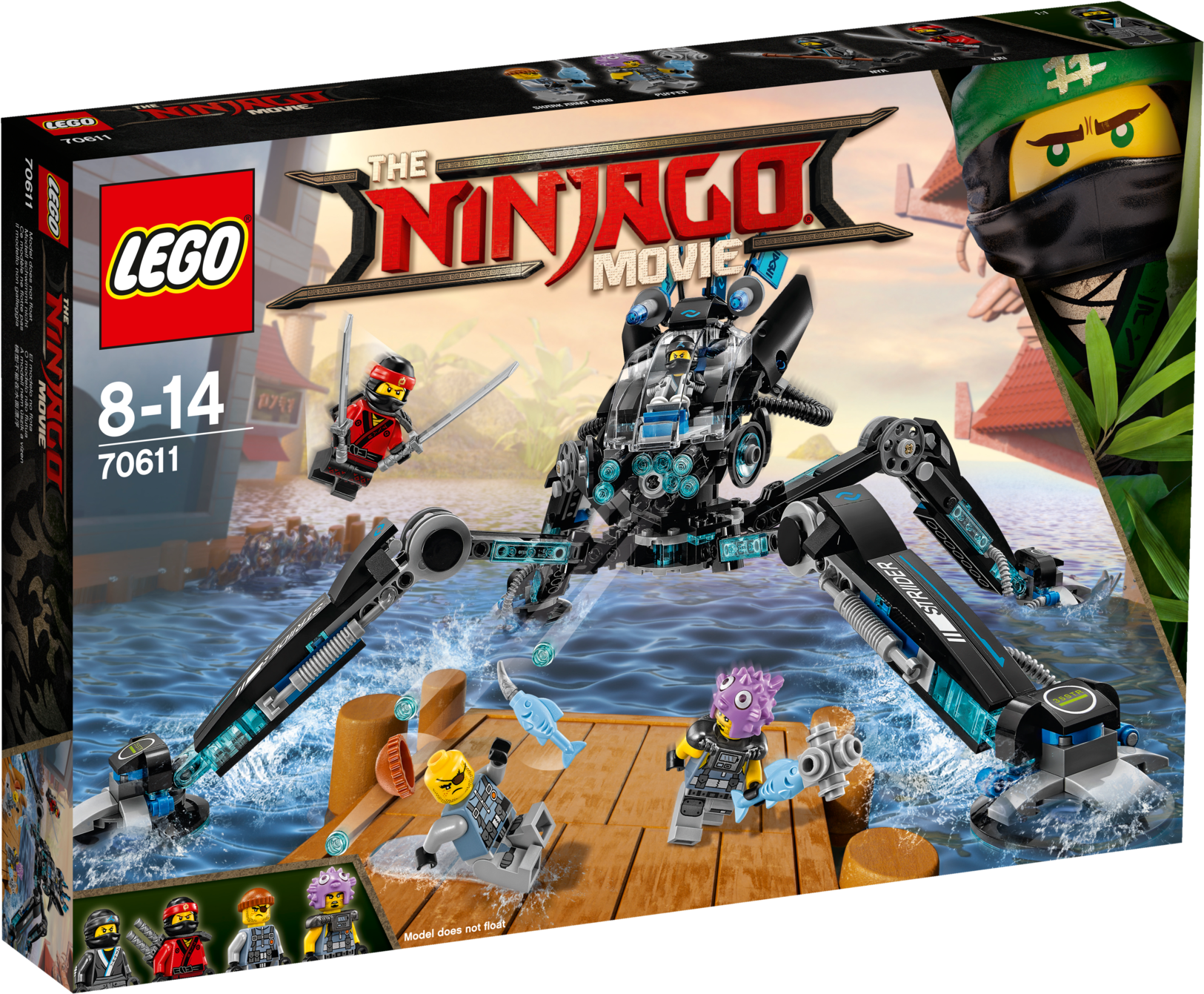 Ninjago 70611 Tbc, A, , Large - Lego 70611 Ninjago Movie Water Strider (1625x1341), Png Download