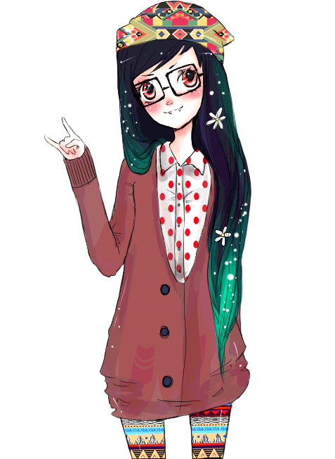 Static Hipster Marceline By Imaleaf-d5ny8mg - Ropa Hipster Anime (700x700), Png Download