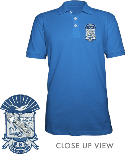 Phi Beta Sigma Embroidered Crest Polo - Phi Beta Sigma Shield (558x558), Png Download