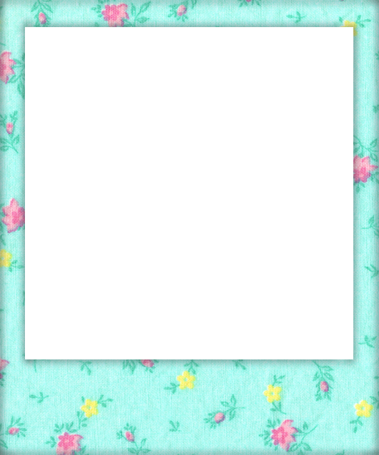 Vintage Freebie With Keren - Polaroid Frame Png Floral (531x638), Png Download