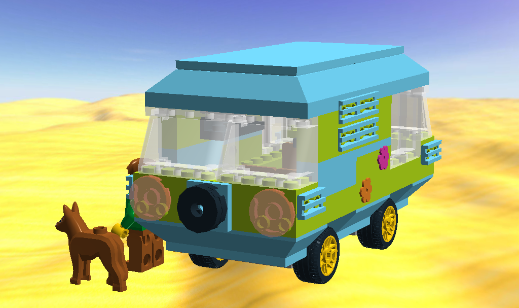 Scooby Doo Mystery Machine Minifig Scaled - Food Truck (1024x607), Png Download