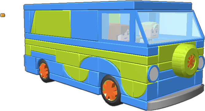 The Mystery Machine From Scooby Doo - Tour Bus Service (768x768), Png Download