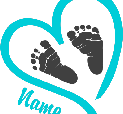 Light Blue Clipart Blue Baby Foot - Baby Footprints Svg Free (640x480), Png Download