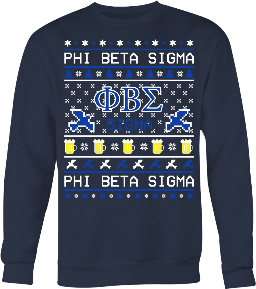 Phi Beta Sigma Ugly Sweaters - Christmas Jumper (1024x1024), Png Download