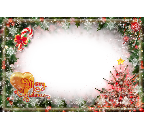 Merry Christmas Frames Png Photo Frame And Happy - Happy New Year Png Frame (500x450), Png Download