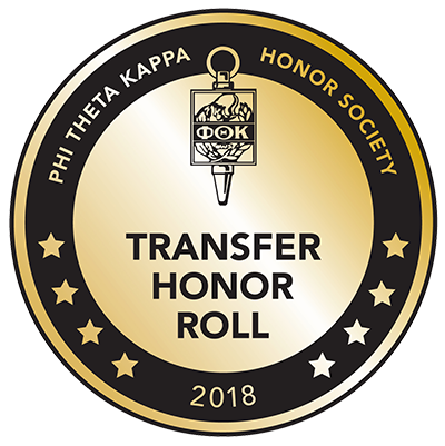 Seal For The Transfer Honor Roll 2018 From Phi Theta - Phi Theta Kappa (400x401), Png Download