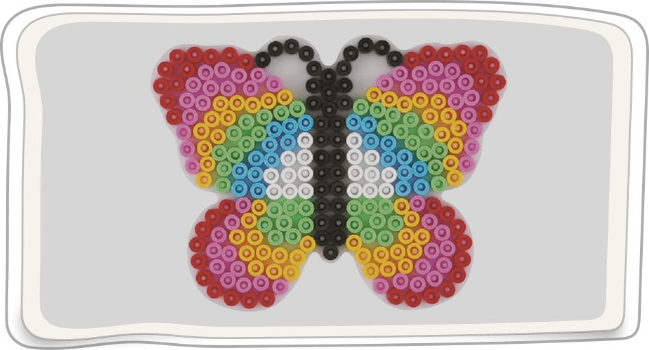 Craft Supplies - Hama Beads Heart (946x510), Png Download