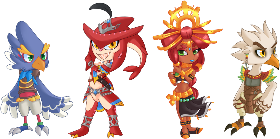 Link Zelda - Chibi Zelda Champions (1024x502), Png Download