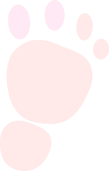 Clip Art Pink Baby Feet - Clip Art (378x593), Png Download