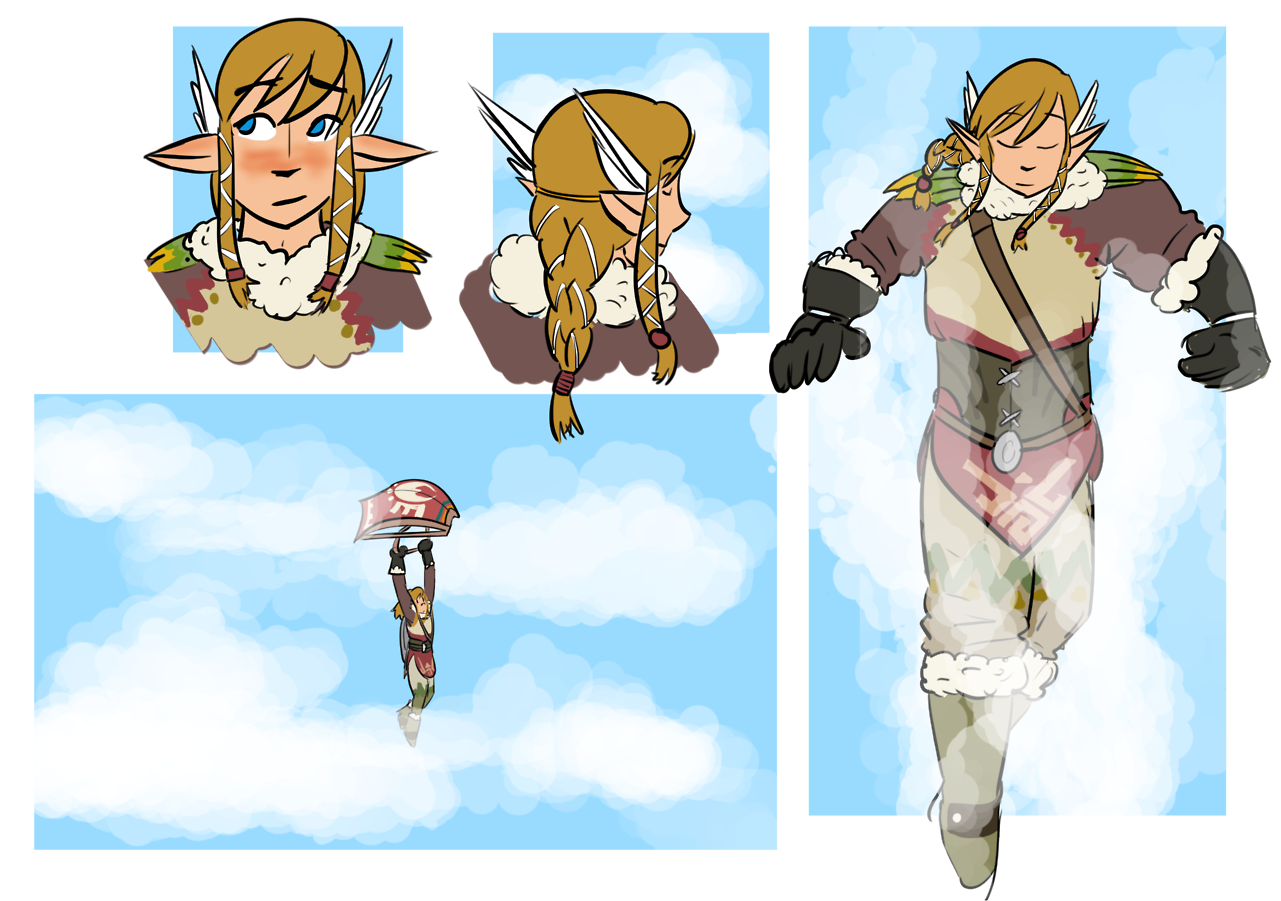 All Links Are Cute But Rito Link Is The Cutest Link - Rito Link Botw (1280x922), Png Download