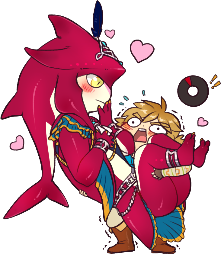Breath Of The Wild Prince Sidon X Link (854x921), Png Download
