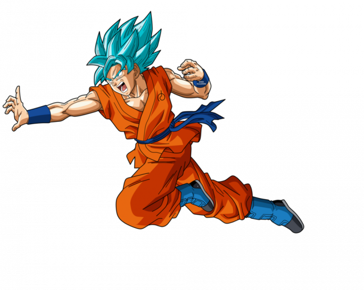 You - Goku Ssj Blue Volando Png (720x574), Png Download