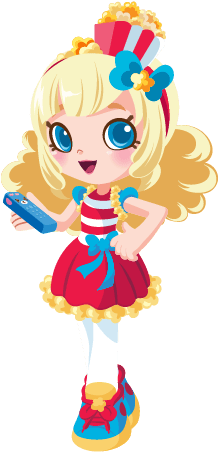 Popette - Happy Places Shopkins Dibujos (575x475), Png Download