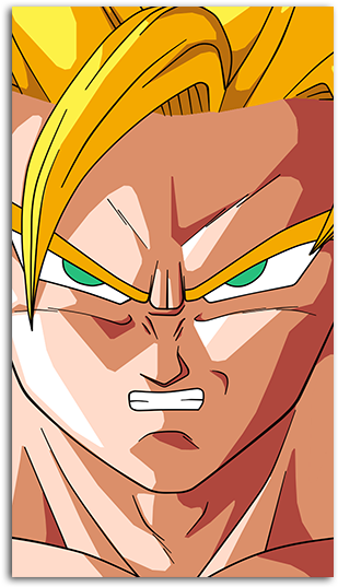 Goku Saiyan Hd Wallpaper For Your Mobile Phone - Goku Ssj2 Dragon Ball Z (485x550), Png Download