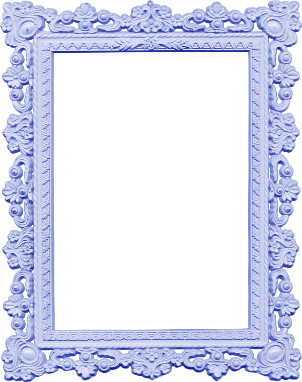 Pink Baroque Frame (600x760), Png Download