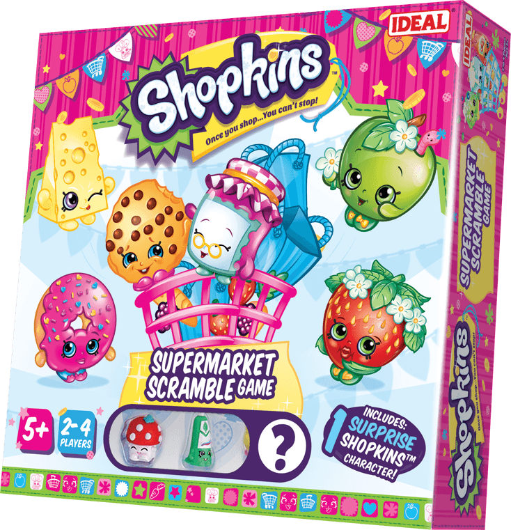 Shopkins Supermarket Scramble - John Adams Shopkins Supermarket Scramble Game (734x761), Png Download