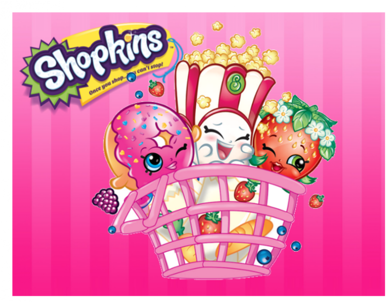 Shopkins Cake Topper Characters - Collectable Poster Book (800x800), Png Download