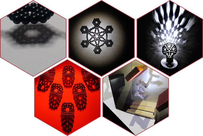 The Goal Was To Photograph A Shadow Cast By Magnets - Motif (672x450), Png Download