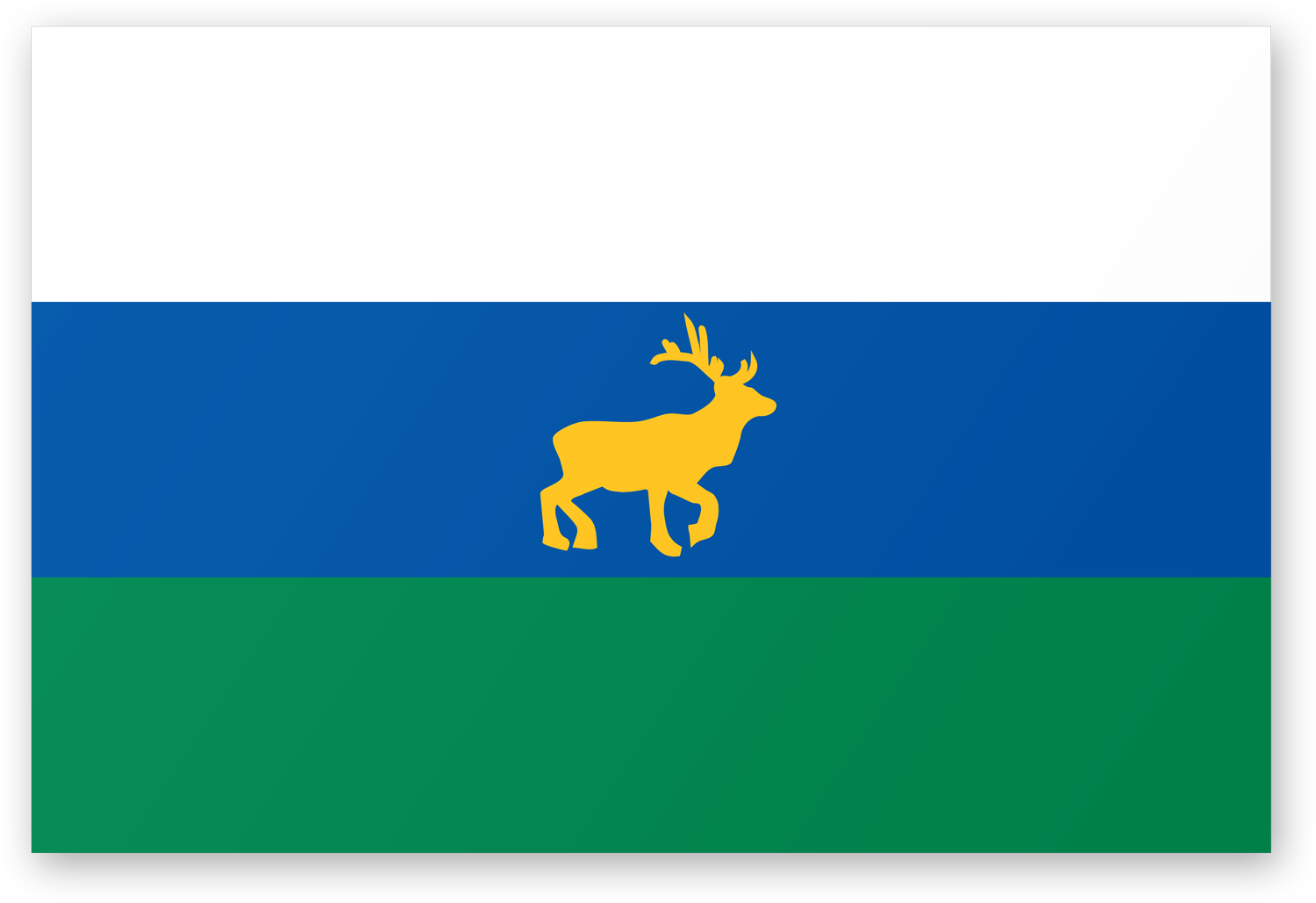New Flag Of Michigan - Elk (1500x1029), Png Download
