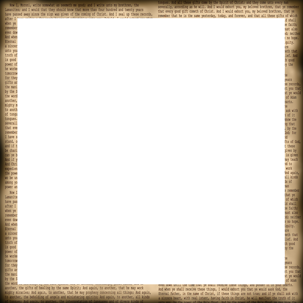 Free Newsprint Square Digital Scrapbook Frame - Gold (1200x1200), Png Download