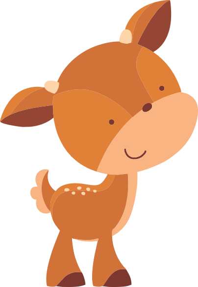Branca De Neve Cut Animais Da Floresta 3 Png - Woodland Animal Clipart Png (404x585), Png Download